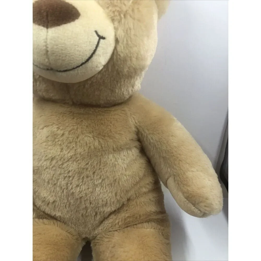 Build a Bear Plush Smiling Teddy Bear Tan Plain Stuffed Animal Toy BAB